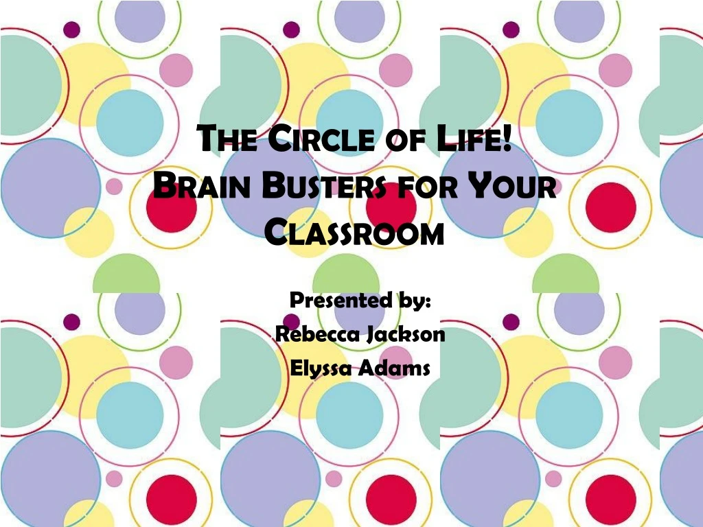 the circle of life brain busters for your classroom