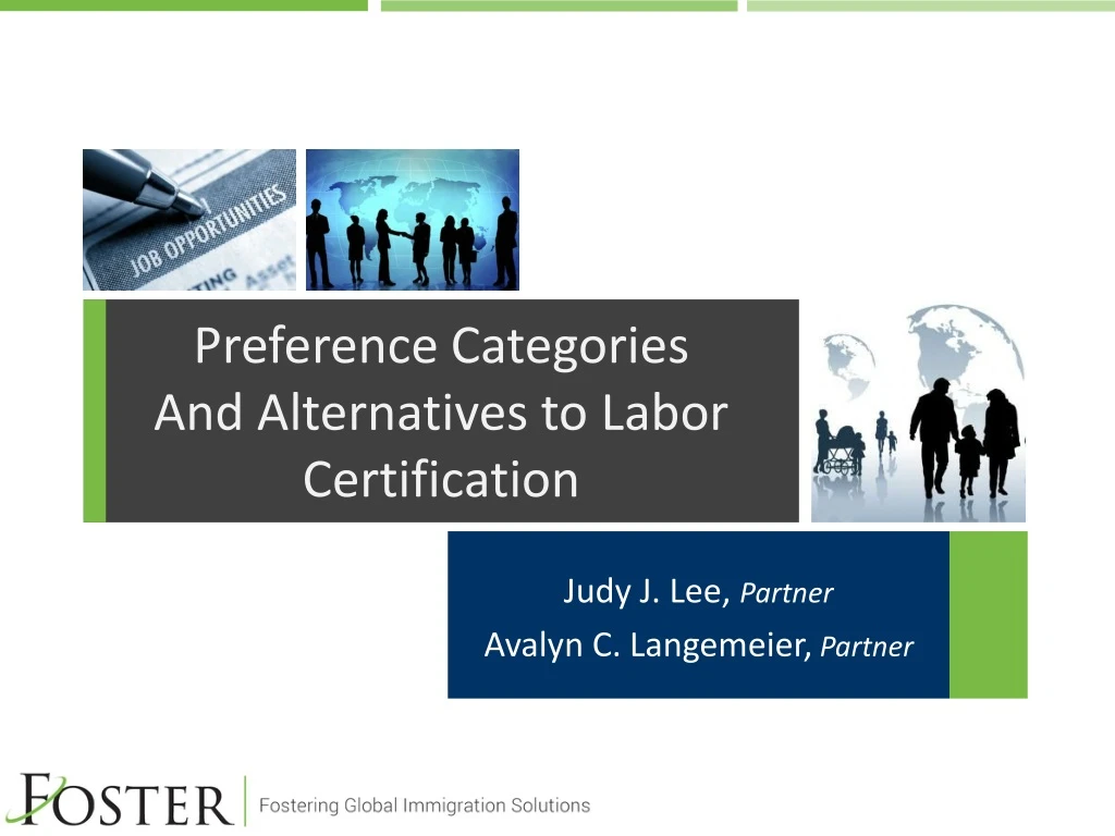 preference categories and alternatives to labor