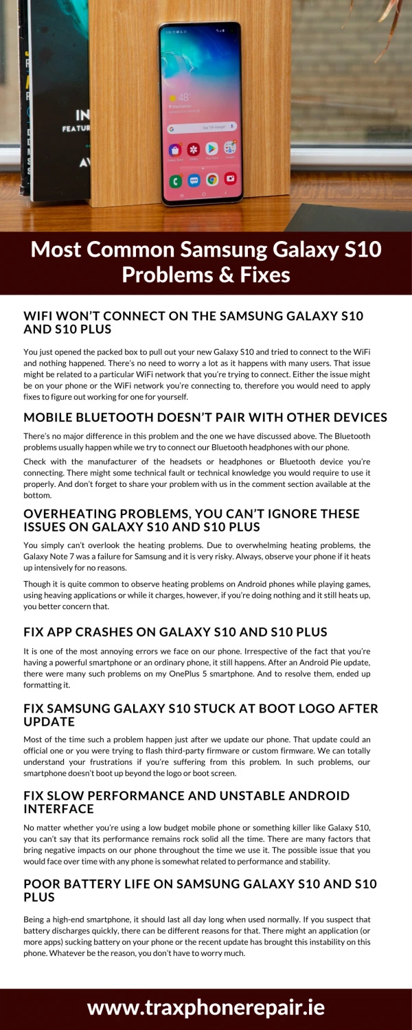 Most Common Samsung Galaxy S10 Problems & Fixes - Traxphone Repair