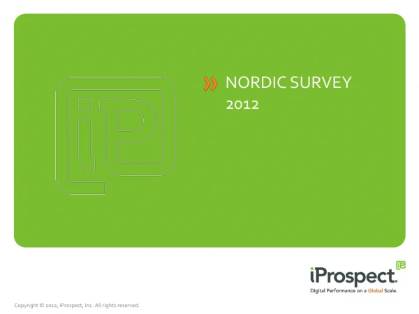 Nordic survey 2012