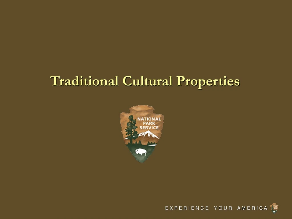 traditional cultural properties