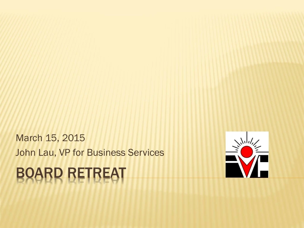 march 15 2015 john lau vp for business services