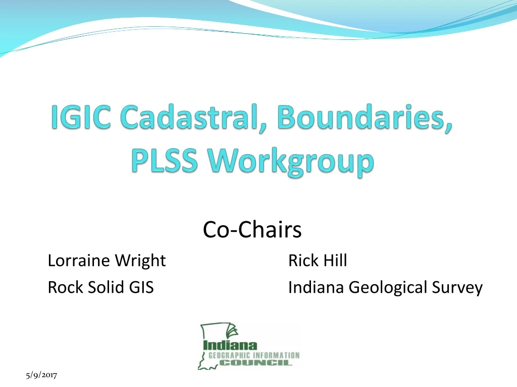 igic cadastral boundaries plss workgroup