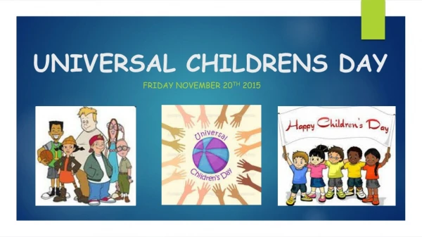 UNIVERSAL CHILDRENS DAY