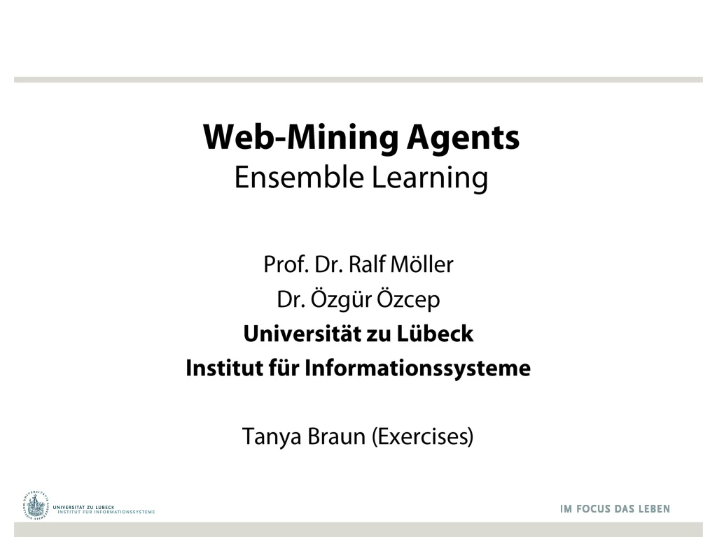 web mining agents ensemble learning