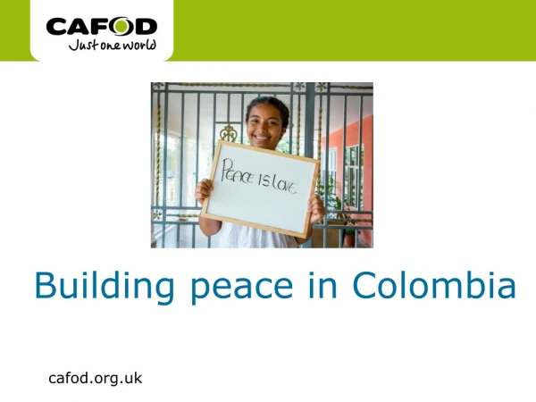 Building peace in Colombia