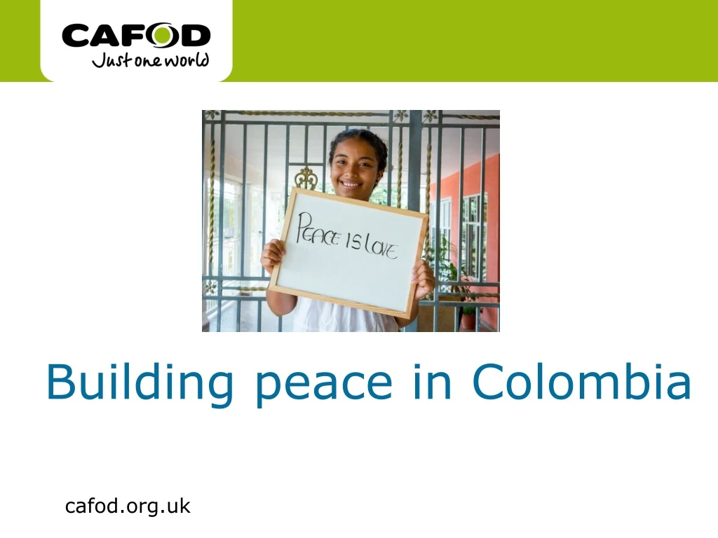 building peace in colombia