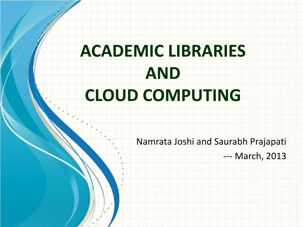 academic libraries and cloud computing