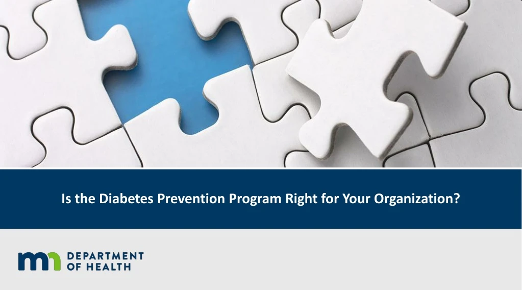 is the diabetes prevention program right for your organization