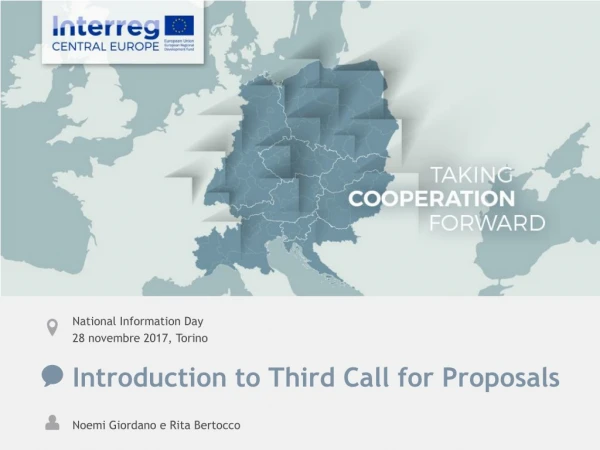Introduction to Third Call for Proposals