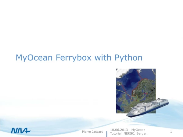 MyOcean Ferrybox with Python