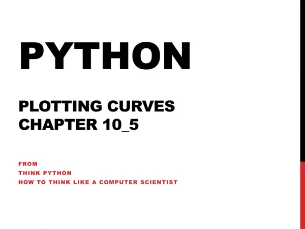 Python plotting curves chapter 10_5