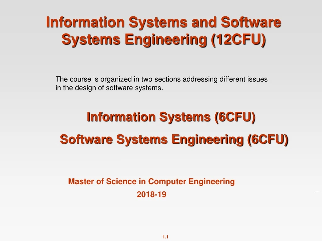 information systems and software systems
