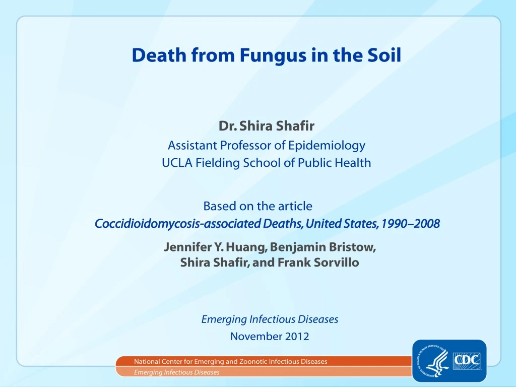 death from fungus in the soil