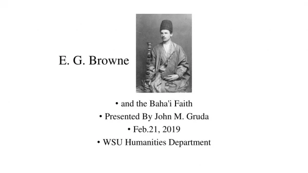 E. G. Browne