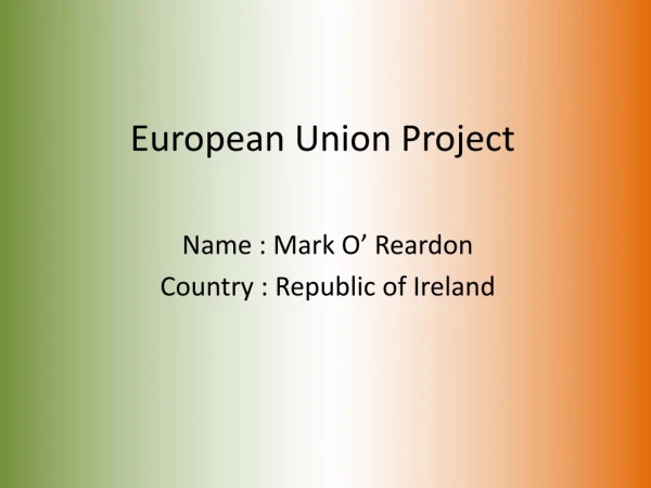 European Union Project