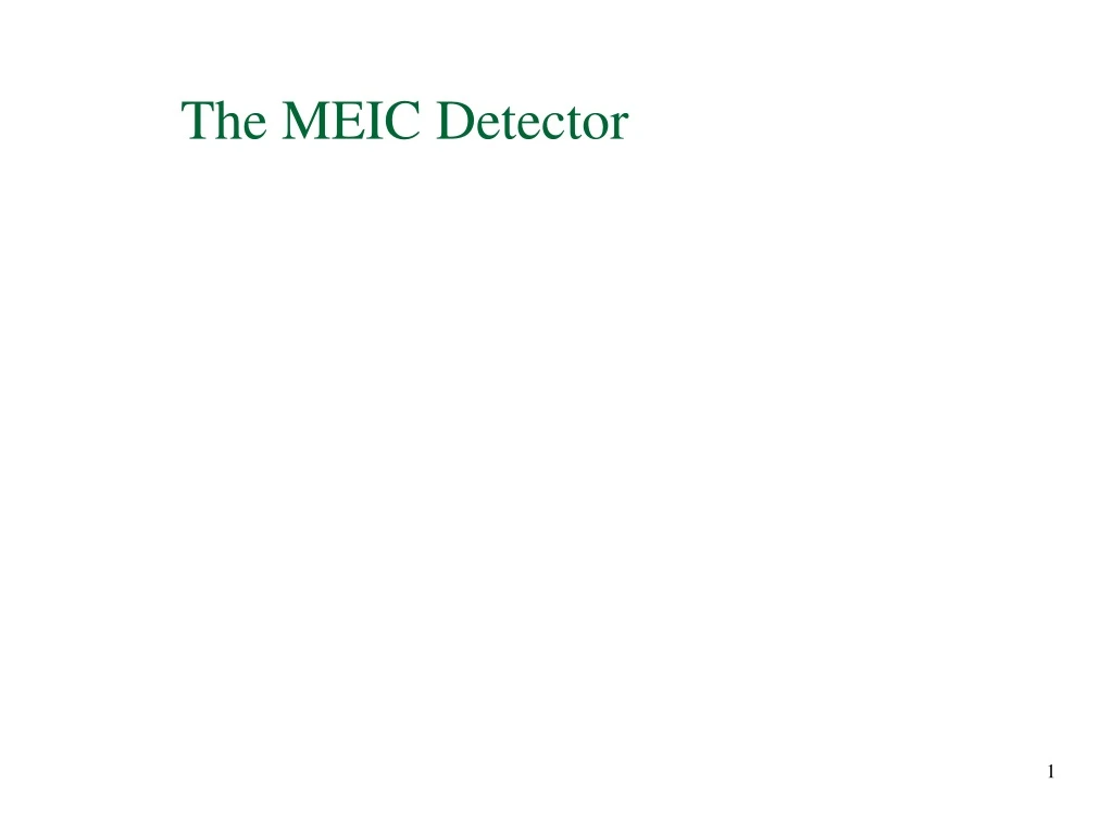 the meic detector