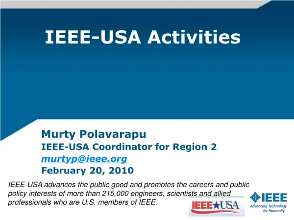 IEEE-USA Activities
