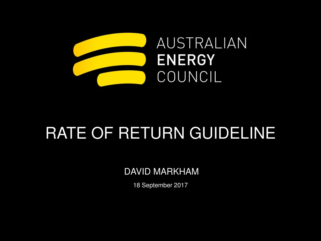 rate of return guideline