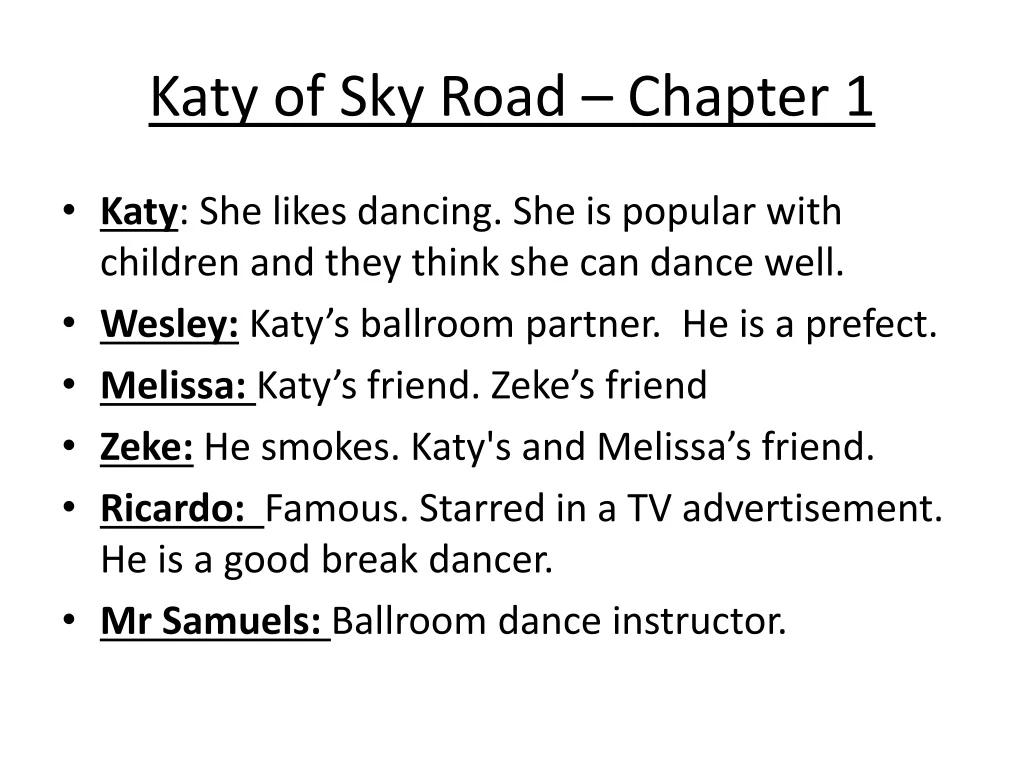 katy of sky road chapter 1