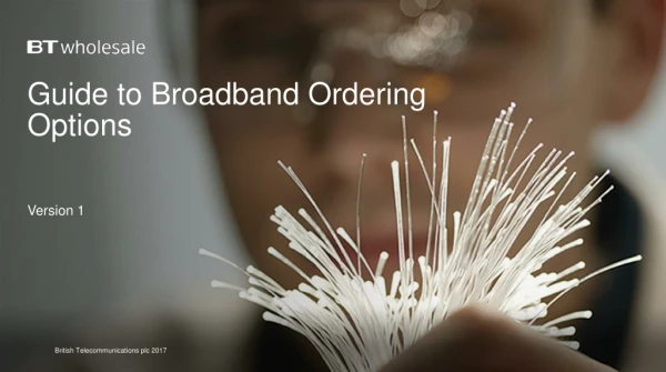 Guide to Broadband Ordering Options Version 1