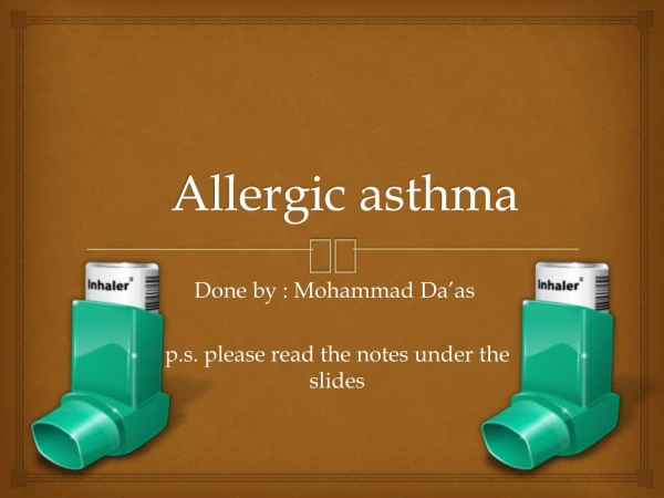 Allergic asthma