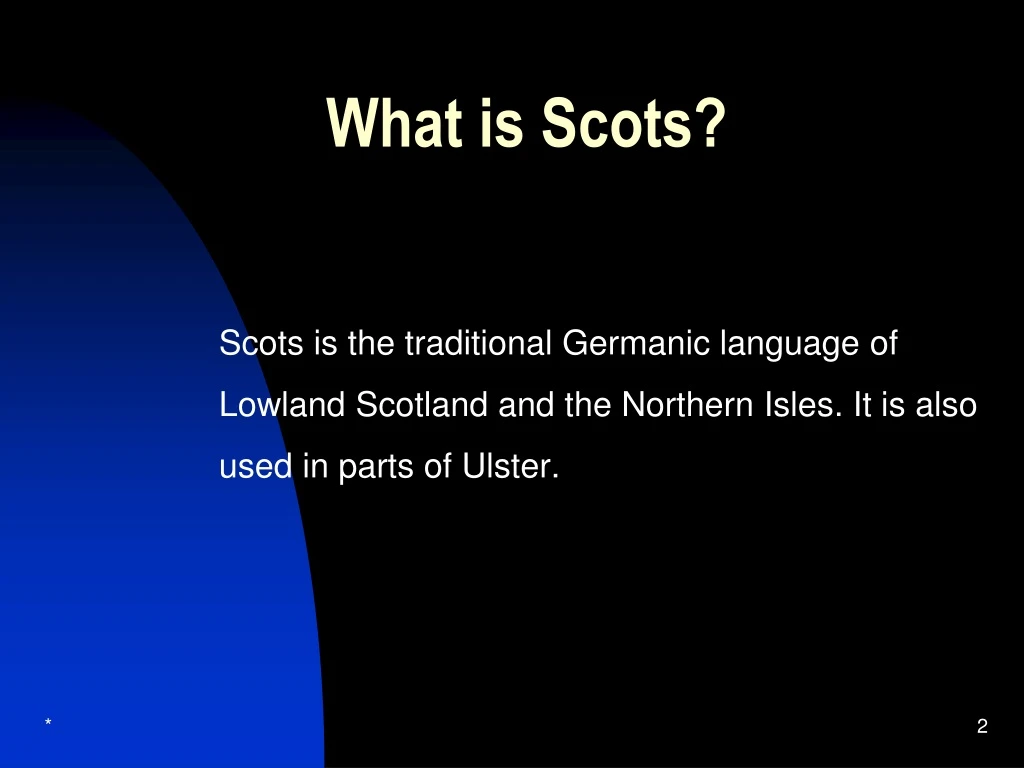 what is scots