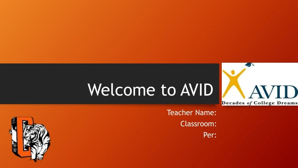 welcome to avid