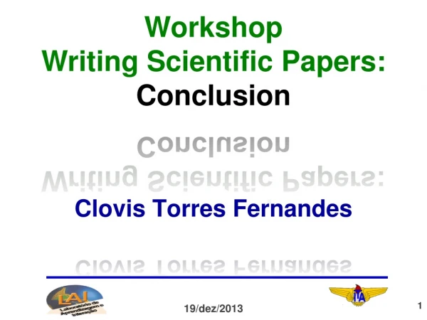 Workshop Writing Scientific Papers: Conclusion
