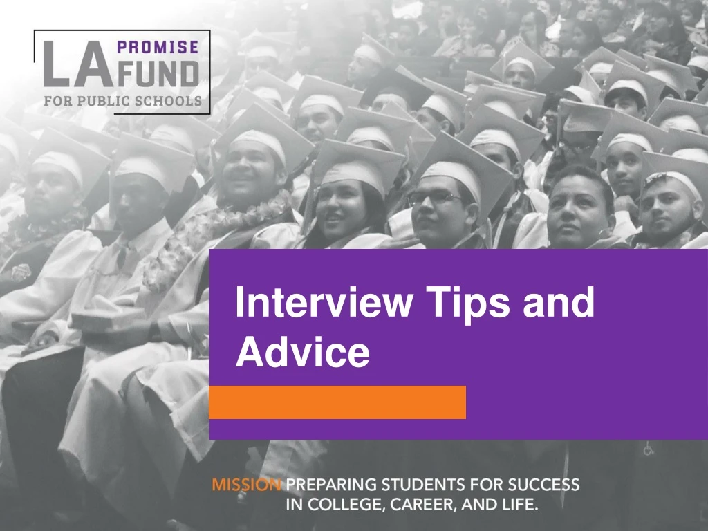 interview tips and advice
