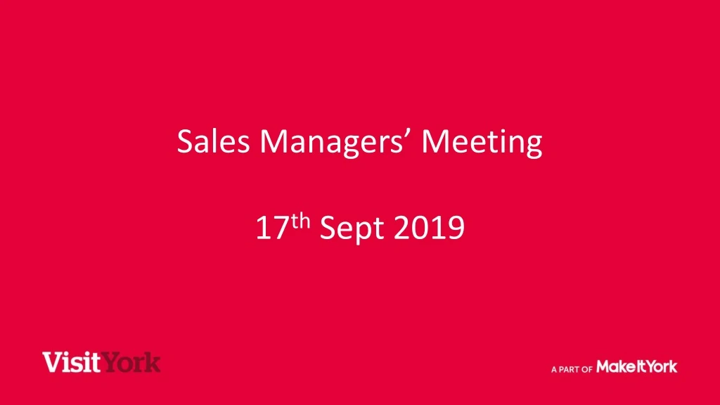 sales managers meeting 17 th sept 2019