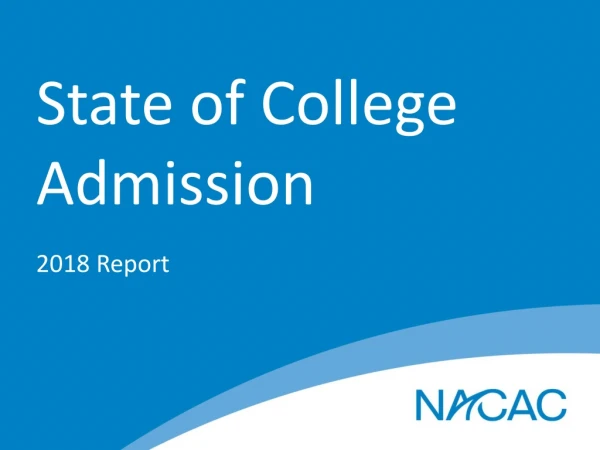 State of College Admission