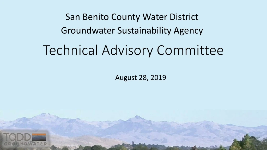 san benito county water district groundwater sustainability agency