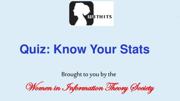 Quiz: Know Your Stats