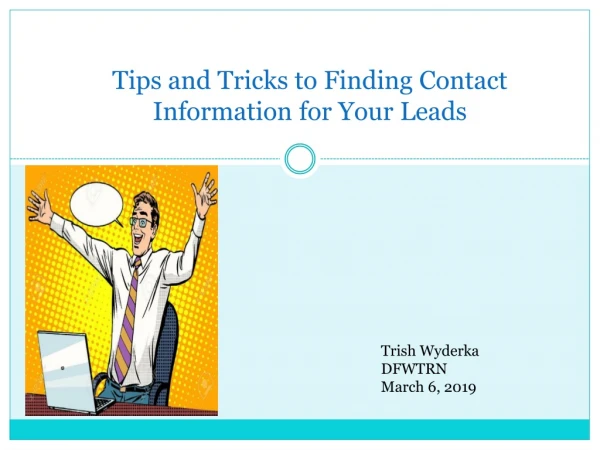 Tips and Tricks to Finding Contact Information for Your Leads