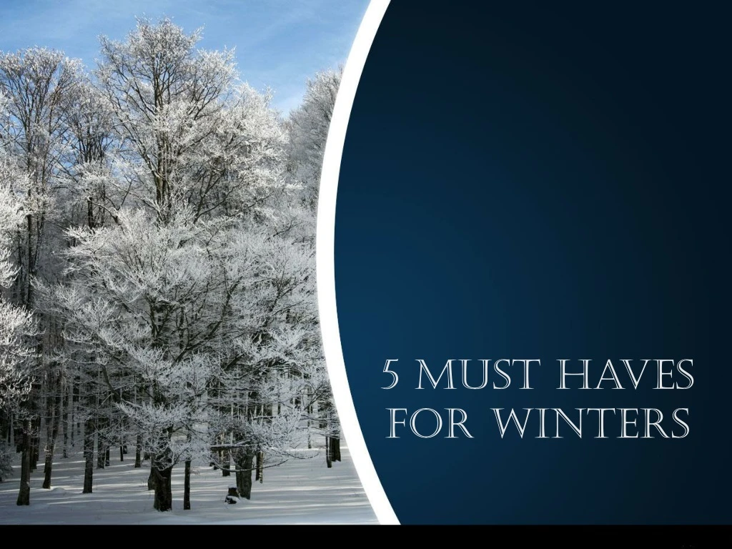 5 must haves for winters