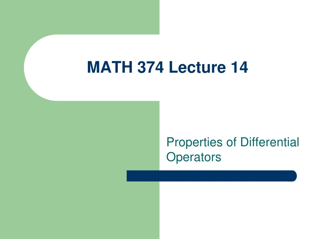 math 374 lecture 14