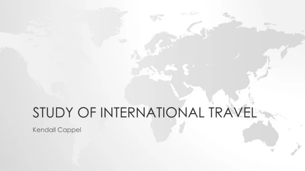 Study of international travel
