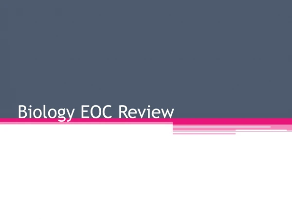 Biology EOC Review
