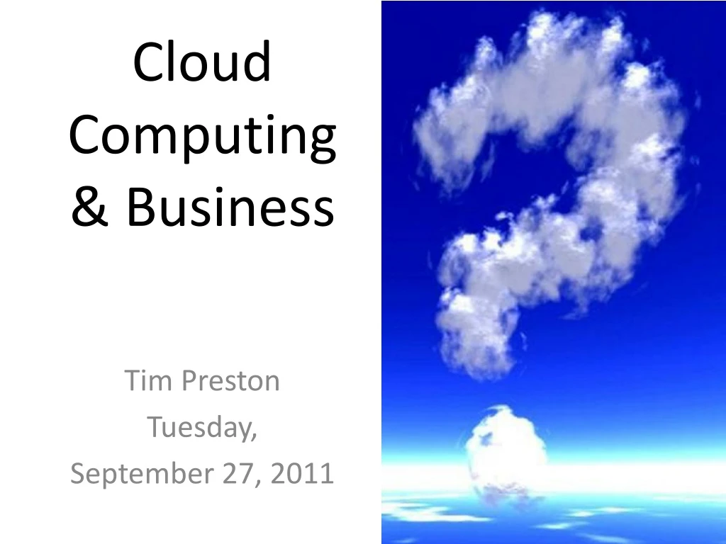 cloud computing business