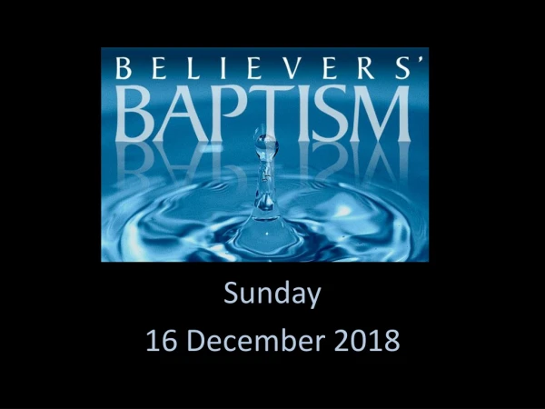 Sunday 16 December 2018