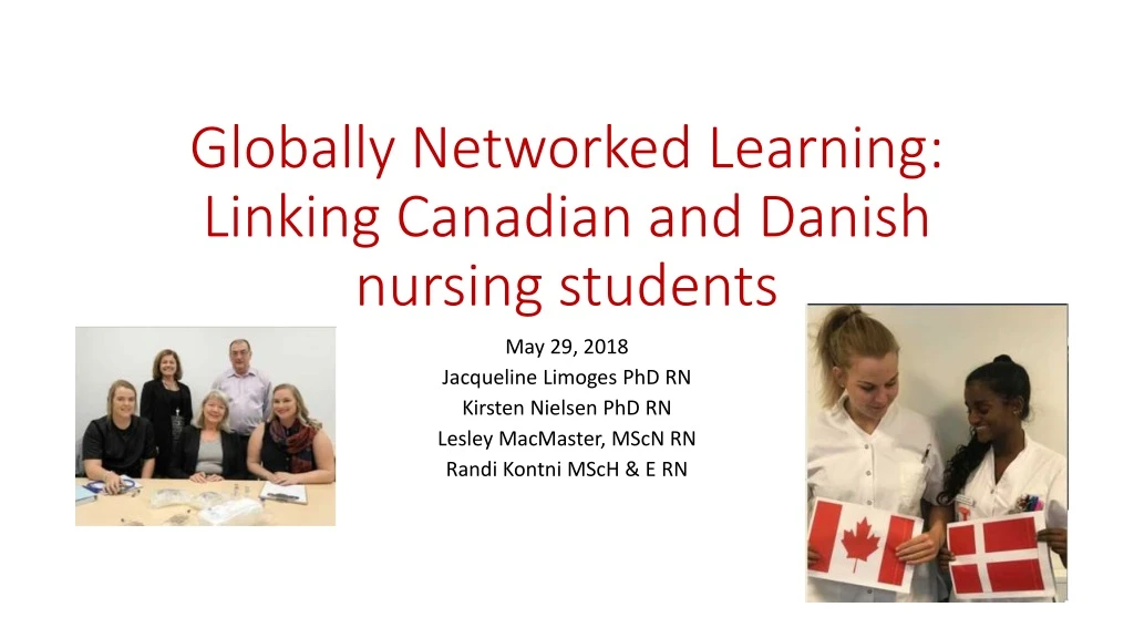 globally networked learning linking canadian and danish nursing students