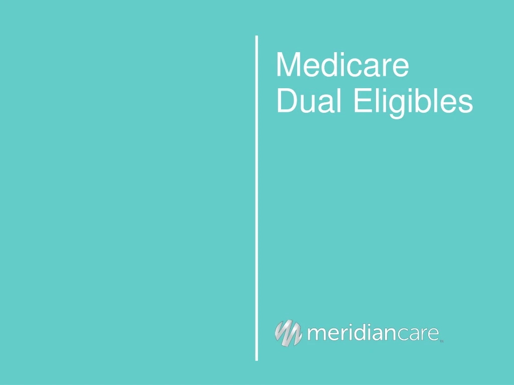 medicare dual eligibles
