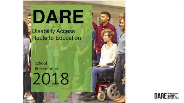 DARE Disability Access Route to Education 2018
