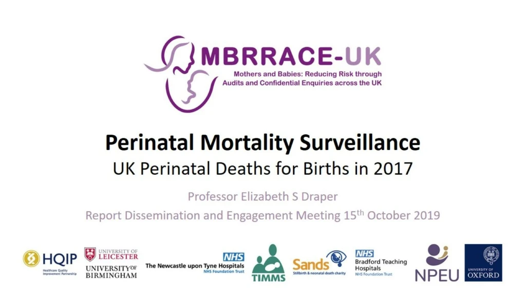 perinatal mortality surveillance uk perinatal deaths for births in 2017