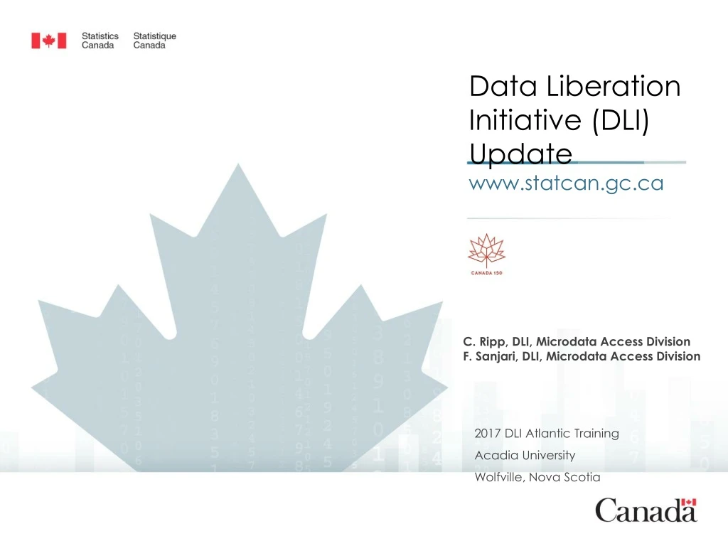 data liberation initiative dli update