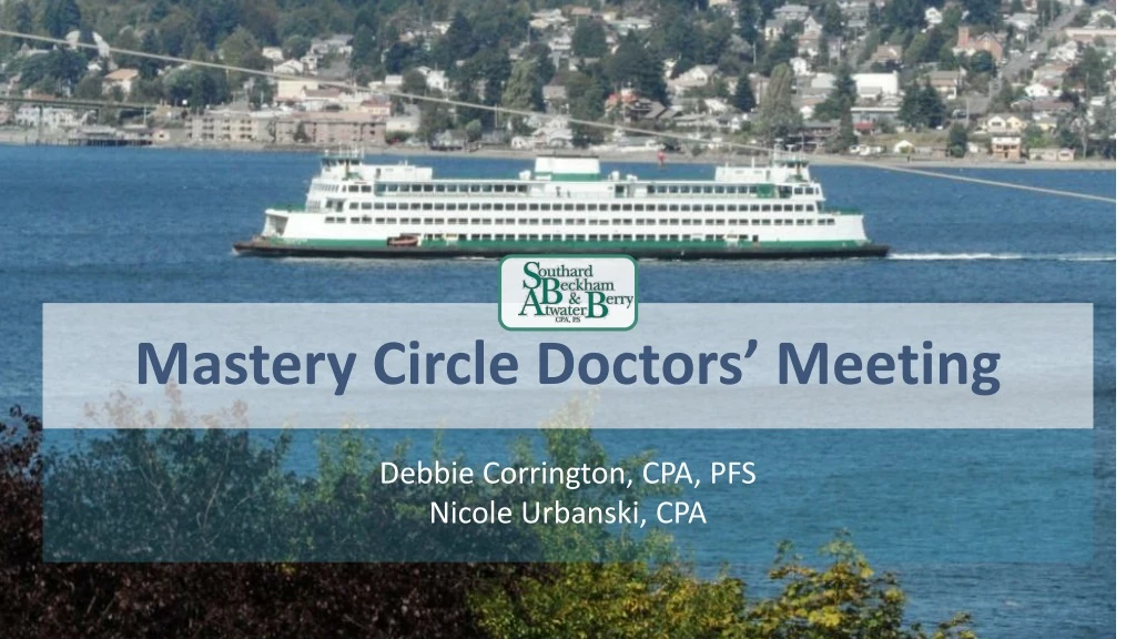 mastery circle doctors meeting