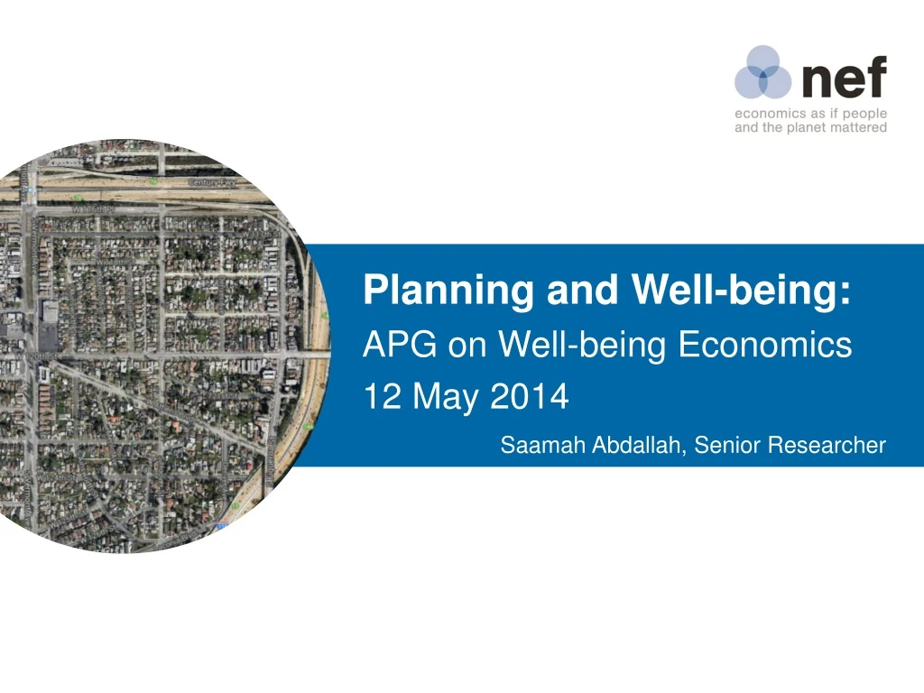 planning and well being apg on well being economics 12 may 2014