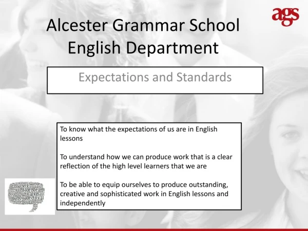 Alcester Grammar School English Department