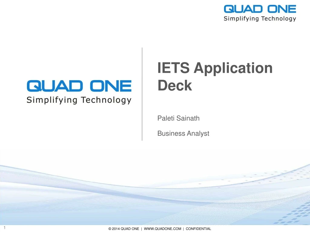 iets application deck